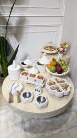 طقم ضيافة شايش أبيض 2