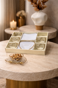 طقم صحون حلويات ومكسرات 12 قطعة موديل 2