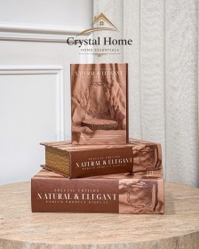 طقم كتب ديكور خشبي ، بتصميم عصري ومميز 4