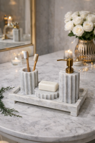 طقم مصابن شايش ماربل 4 قطع