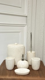 سيت حمام 6 قطع شايش باللون البيج