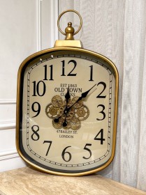 ساعة ديكور بشكل دائري وتصميم كلاسيكي 4