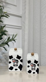 حافظة حليب زجاج