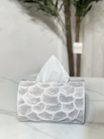 بكيت محارم شايش باللون الحجري مفتوح من الجوانب