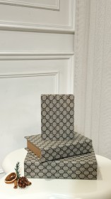 طقم كتب ديكور 3 احجام خشب تقيل