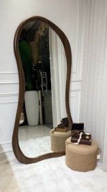 مراية ديكور خشبية الحجم الكبير