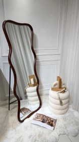 مراية ديكور خشبية الحجم الوسط